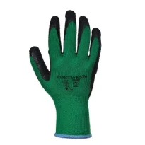 Guantes de trabajo recubiertos de látex con soporte de poliéster y algodón - A100