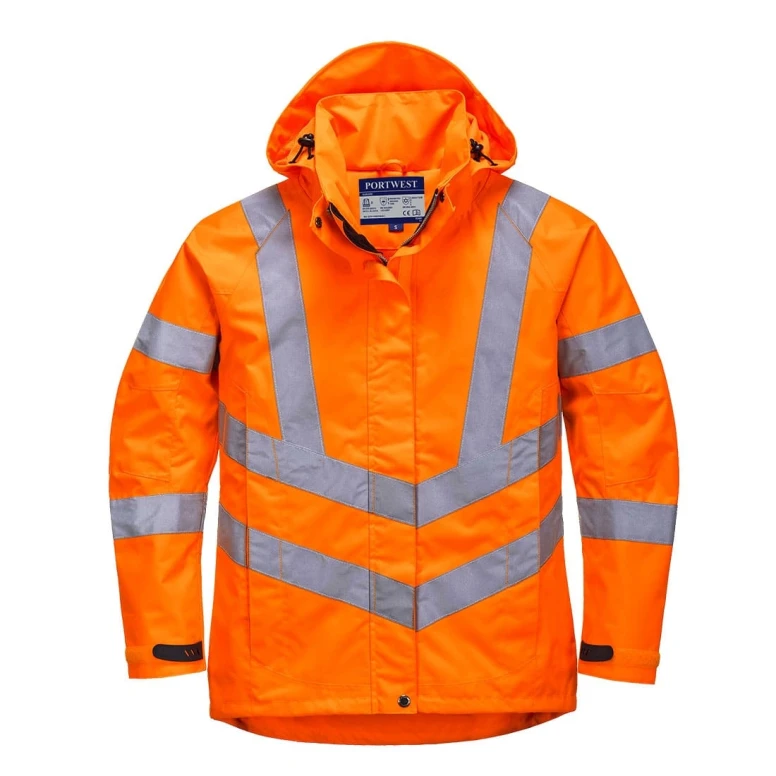 Chaqueta de trabajo transpirable Impermeable Alta Visibilidad Portwest Mujer LW70