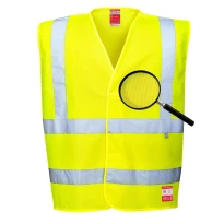Chaleco de trabajo ignífugo y antiestático Alta Visibilidad Portwest FR71