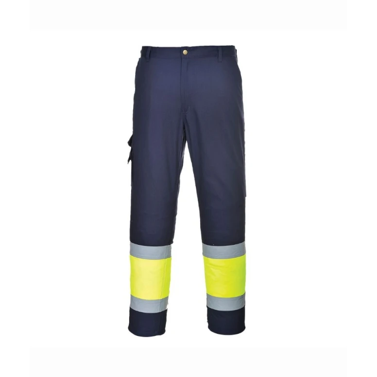 Pantalón de trabajo Combat Bicolor Alta Visibilidad Portwest E049