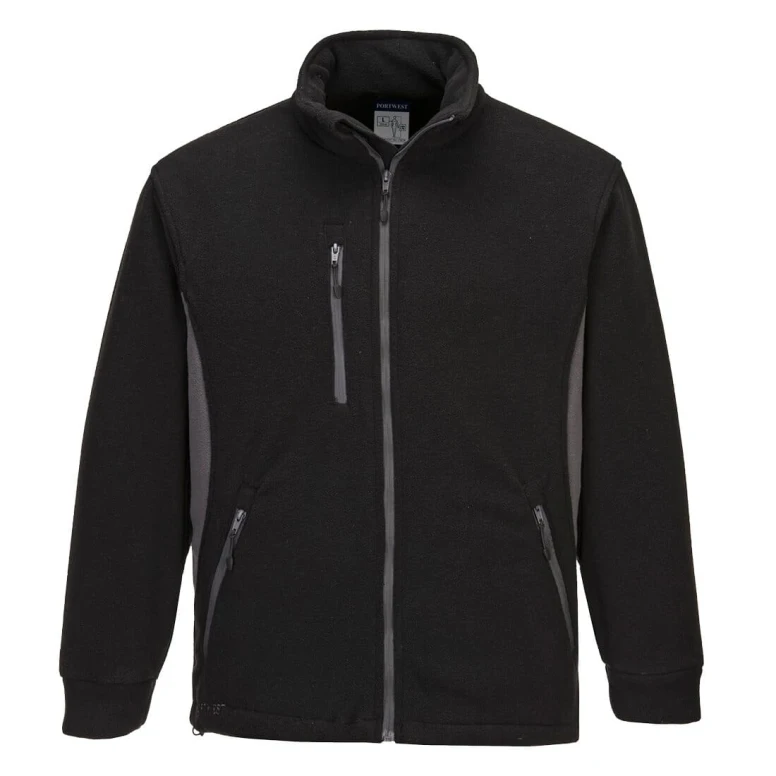 Liquidación total - Sudadera de trabajo Portwest Forro polar Bicolor Texo TX40 Talla S color azul marino