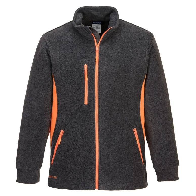 Liquidación total - Sudadera de trabajo Portwest Forro polar Bicolor Texo TX40 Talla S color azul marino