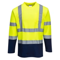 Camiseta de trabajo Bicolor Algodón Comfort Alta Visibilidad Portwest S280