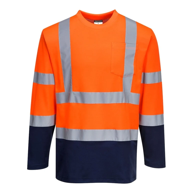 Camiseta de trabajo Bicolor Algodón Comfort Alta Visibilidad Portwest S280