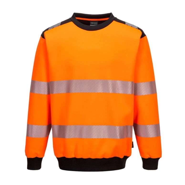 Sudadera de cuello redondo de trabajo Alta Visibilidad PW3 Portwest PW379