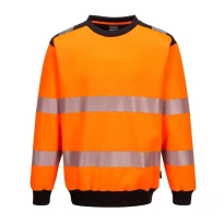 Sudadera de cuello redondo de trabajo Alta Visibilidad PW3 Portwest PW379