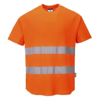 Camiseta de trabajo Mesh Algodón Comfor Alta Visibilidad Portwest C394
