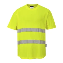 Camiseta de trabajo Mesh Algodón Comfor Alta Visibilidad Portwest C394