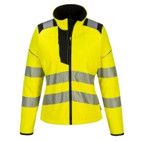 Chaqueta de trabajo Softshell elástica Alta Visibilidad Portwest Mujer PW381