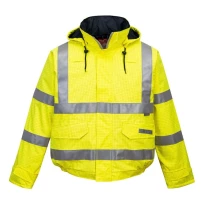 Chaqueta de trabajo Bizflame Rain Ignífuga Alta Visibilidad Portwest S773