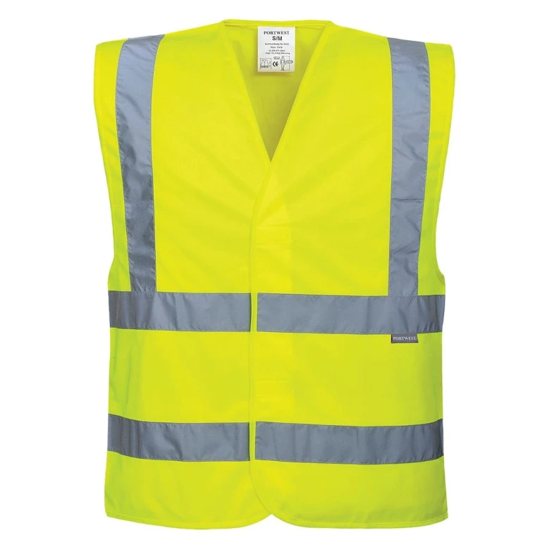 Chaleco de trabajo con dos bandas horizontales y verticales Portwest C470