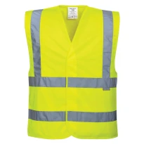 Chaleco de trabajo con dos bandas horizontales y verticales Portwest C470