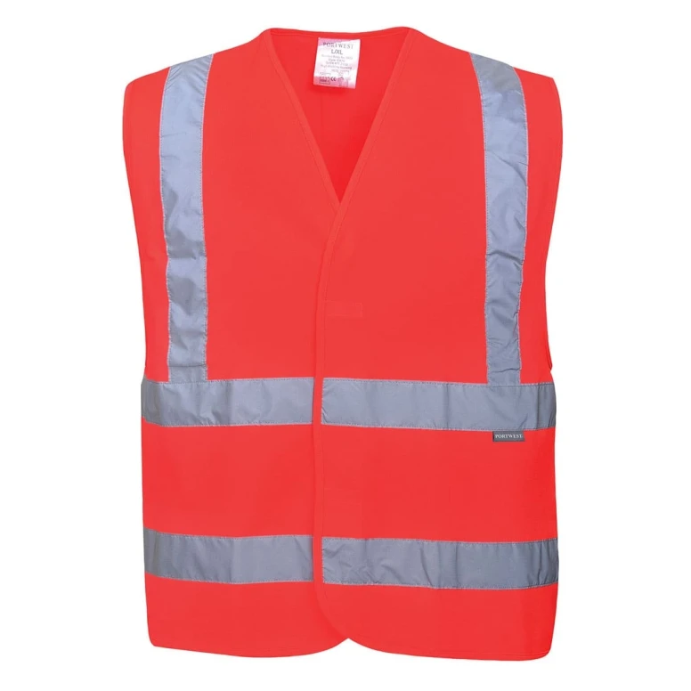 Chaleco de trabajo con dos bandas horizontales y verticales Portwest C470