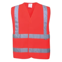 Chaleco de trabajo con dos bandas horizontales y verticales Portwest C470