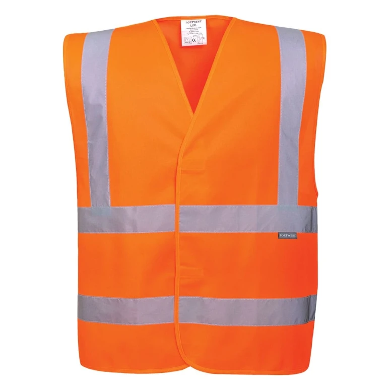 Chaleco de trabajo con dos bandas horizontales y verticales Portwest C470