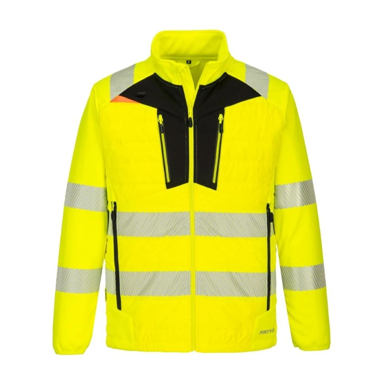 Chaqueta de trabajo Hybrid Baffle DX4 Alta Visibilidad Portwest DX473