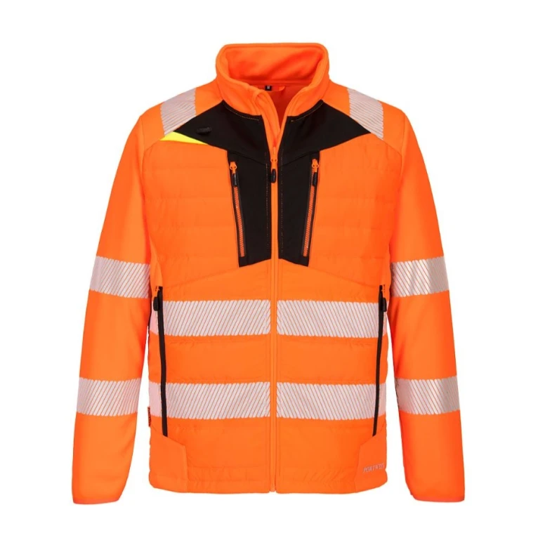 Chaqueta de trabajo Hybrid Baffle DX4 Alta Visibilidad Portwest DX473
