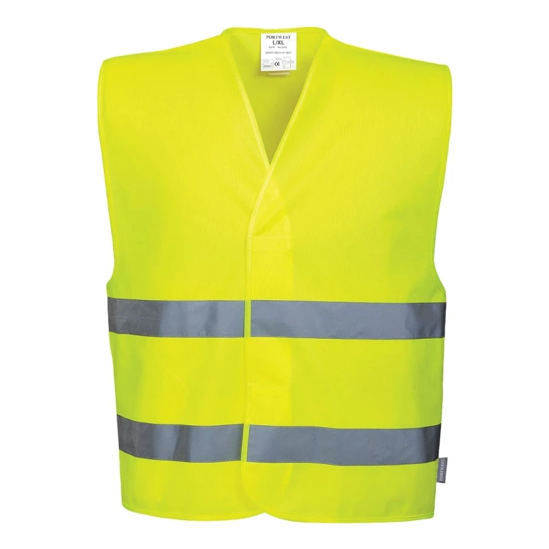 Chaleco de trabajo con 2 bandas Alta Visibilidad Portwest C474