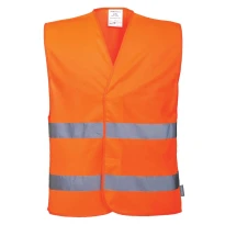 Chaleco de trabajo con 2 bandas Alta Visibilidad Portwest C474