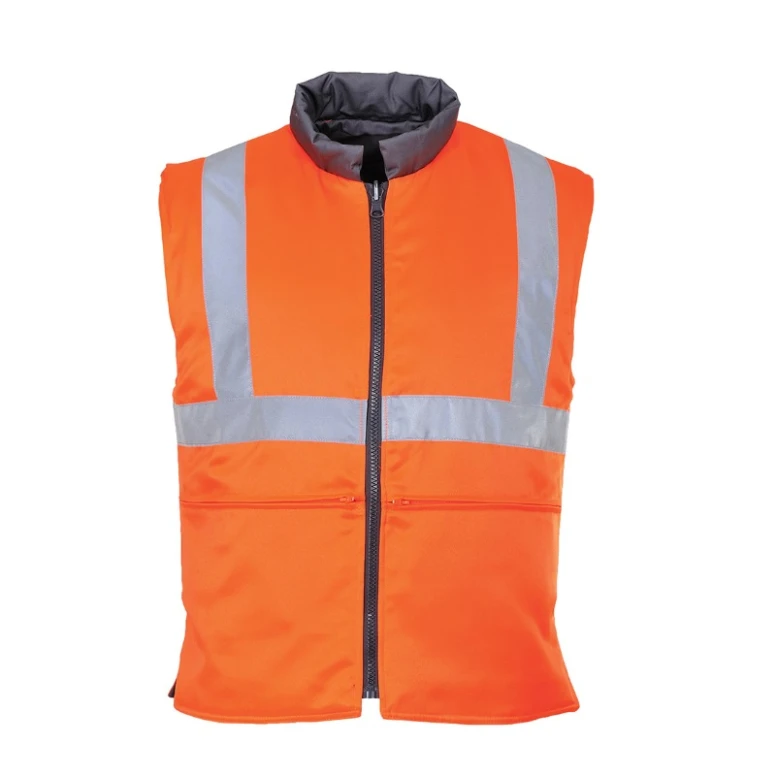 Chaleco de trabajo acolchado Reversible RIS Alta Visibilidad Portwest RT44