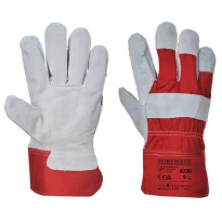 12 Pares - Guantes de trabajo Premium Chrome Rigger - A220 Portwest