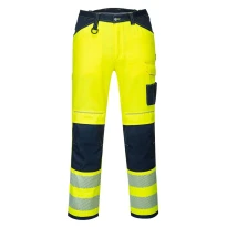 Liquidación total - Pantalón de trabajo PW3 Alta visibilidad Portwest PW340 número 36 color amarillo marino