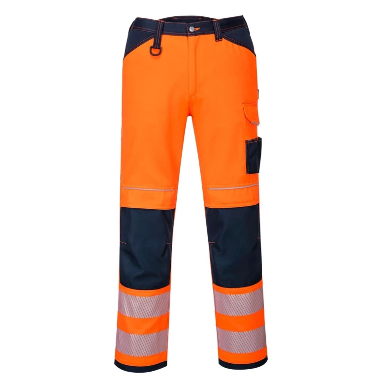 Liquidación total - Pantalón de trabajo PW3 Alta visibilidad Portwest PW340 número 36 color amarillo marino