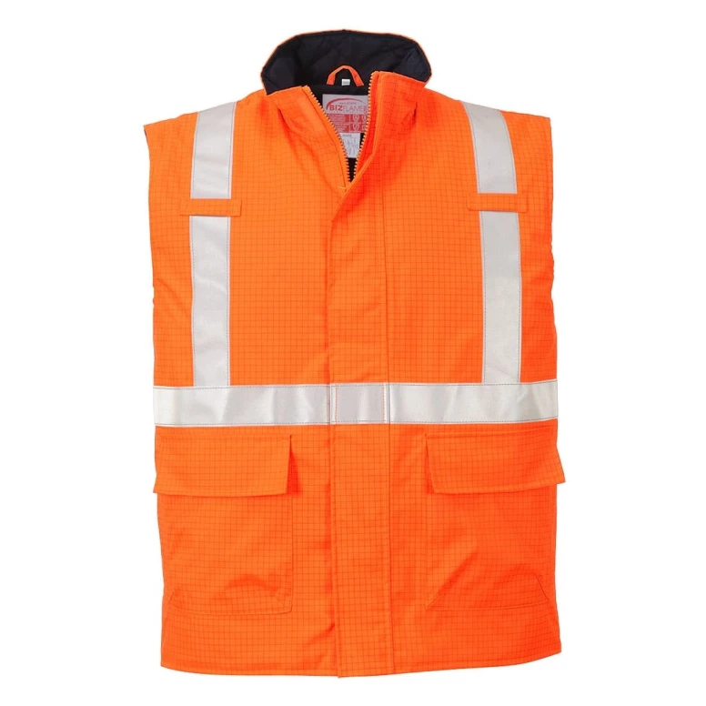 Chaleco de trabajo Bizflame Rain Multinorma Alta Visibilidad Portwest S776