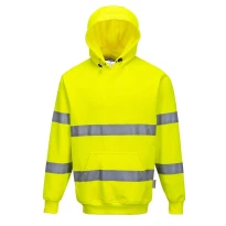Sudadera de trabajo con Capucha Alta Visibilidad Portwest B304