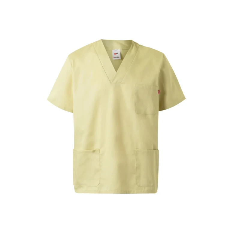 Blusa sanitaria de manga corta de trabajo Multibolsillos Velilla 589