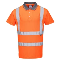 Polo de trabajo de manga corta Alta Visibilidad Portwest RT22