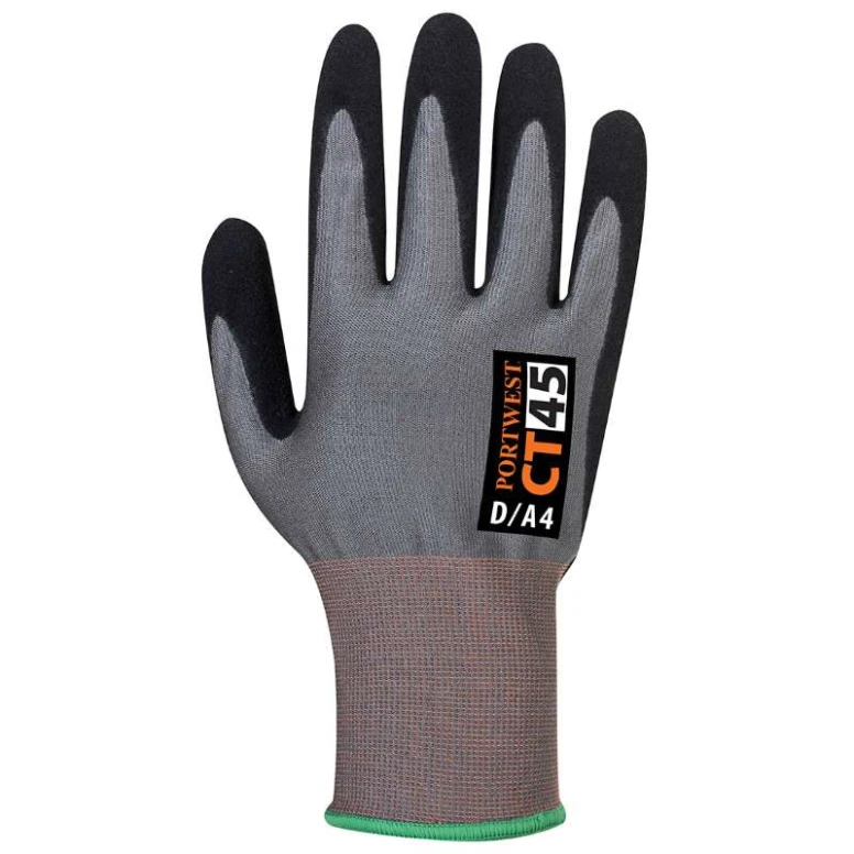12 Pares - Guantes de trabajo de corte en espuma de nitrilo CT HR18 - CT45 Portwest
