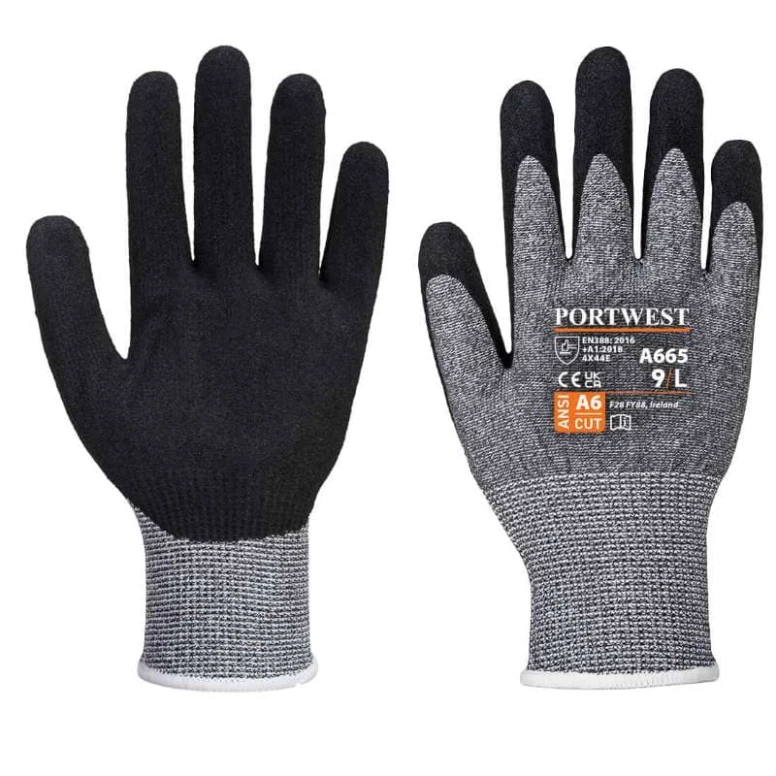 12 Pares - Guantes de trabajo anticorte VHR Superior - A665 Portwest