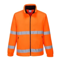 Chaqueta de trabajo de forro polar Essential Alta Visibilidad Portwest F250