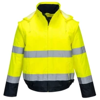 Chaqueta de trabajo Essential Impermeable Alta Visibilidad 2 en 1 Portwest C464