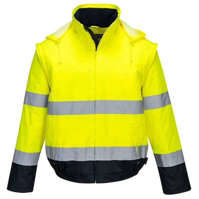 Chaqueta de trabajo Essential Impermeable Alta Visibilidad 2 en 1 Portwest C464