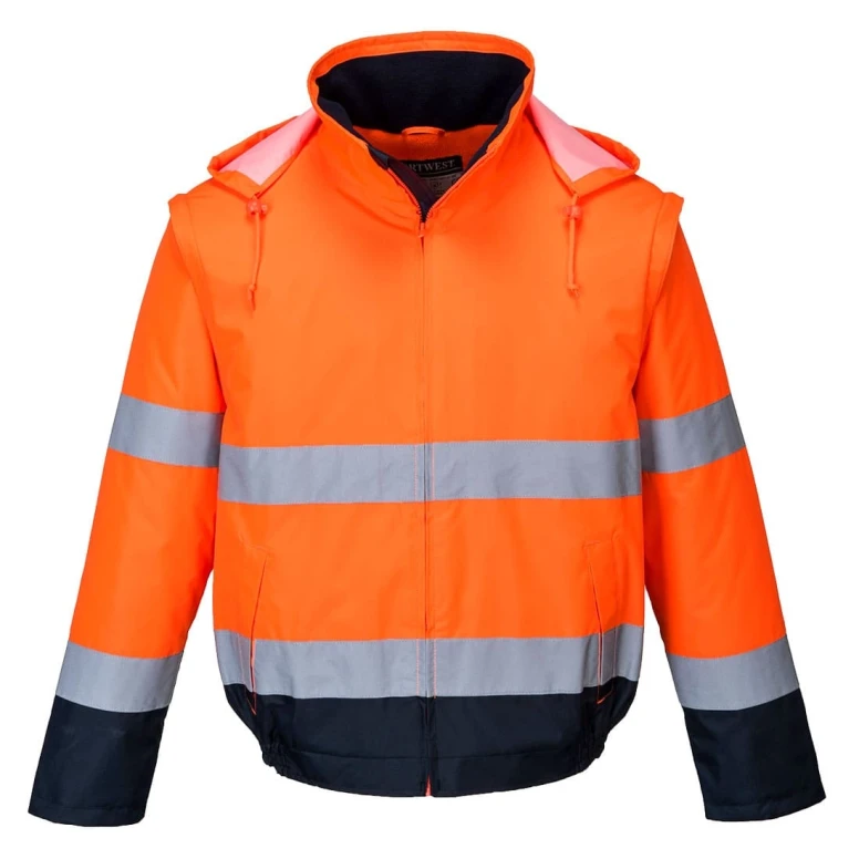 Chaqueta de trabajo Essential Impermeable Alta Visibilidad 2 en 1 Portwest C464