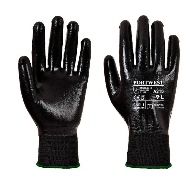12 Pares - Guantes de trabajo Grip All-Flex - A315 Portwest