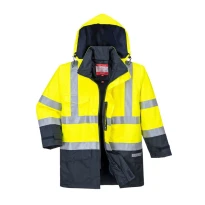 Chaqueta de trabajo Bizflame Rain Ignífuga Antiestática Alta Visibilidad Portwest S779