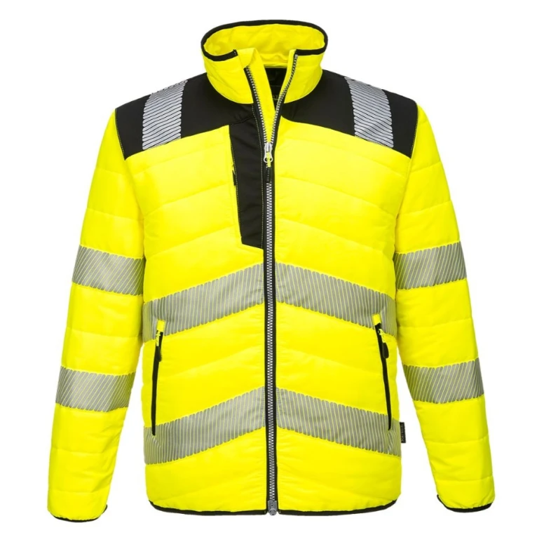 Chaqueta de trabajo PW3 Impermeable Baffle Alta Visibilidad Portwest PW371