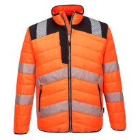 Chaqueta de trabajo PW3 Impermeable Baffle Alta Visibilidad Portwest PW371