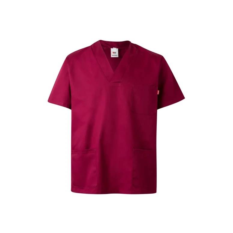 Blusa sanitaria de manga corta de trabajo Multibolsillos Velilla 589