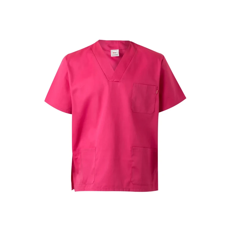 Blusa sanitaria de manga corta de trabajo Multibolsillos Velilla 589