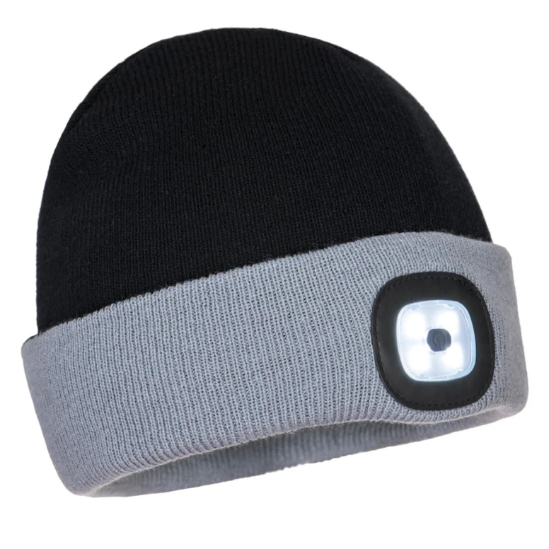 Gorro bicolor con LED recargable Portwest B034