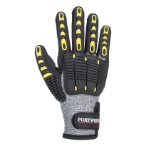 12 Pares - Guantes de trabajo resistentes al corte y antiimpacto - A722 Portwest