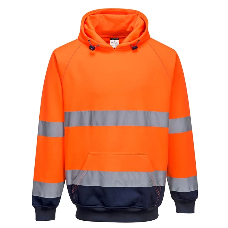 Sudadera de trabajo Bicolor con Capucha Alta Visibilidad Portwest B316