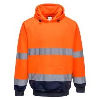Sudadera de trabajo Bicolor con Capucha Alta Visibilidad Portwest B316