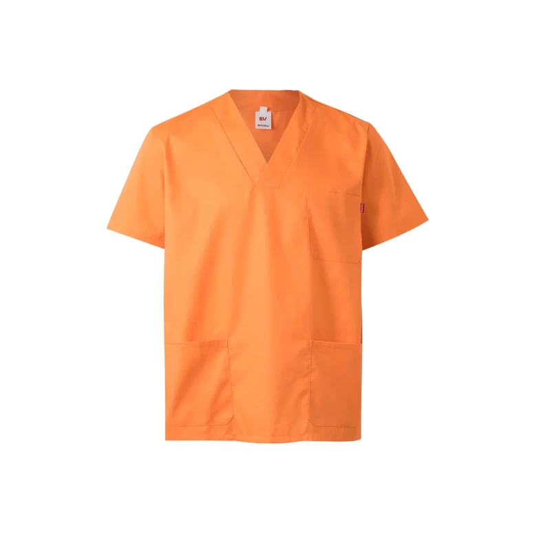 Blusa sanitaria de manga corta de trabajo Multibolsillos Velilla 589