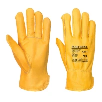 12 Pares - Guantes de trabajo Driver forrados - A271 Portwest
