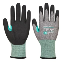 12 Pares - Guantes de trabajo anticorte en espuma de nitrilo CS VHR18 Portwest